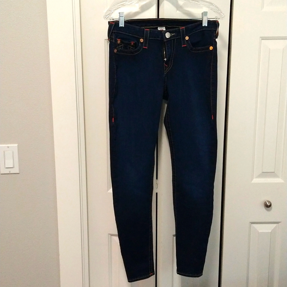 EUC True Religion curvy skinny Jean size 28